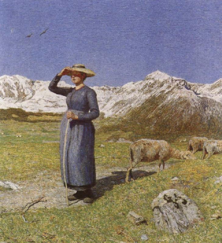 Giovanni Segantini Midday in the Alps France oil painting art